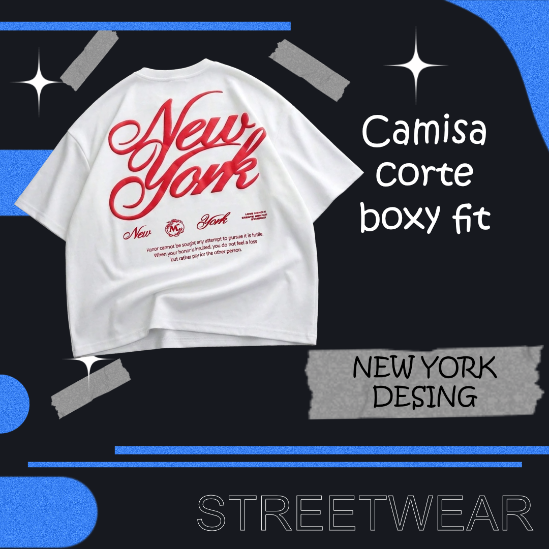 Camisa corte boxy fit