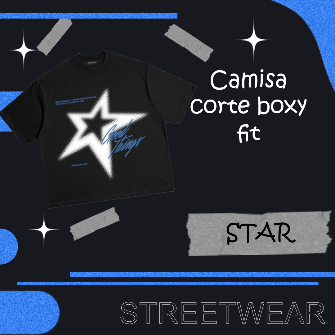 Camisa corte boxy fit