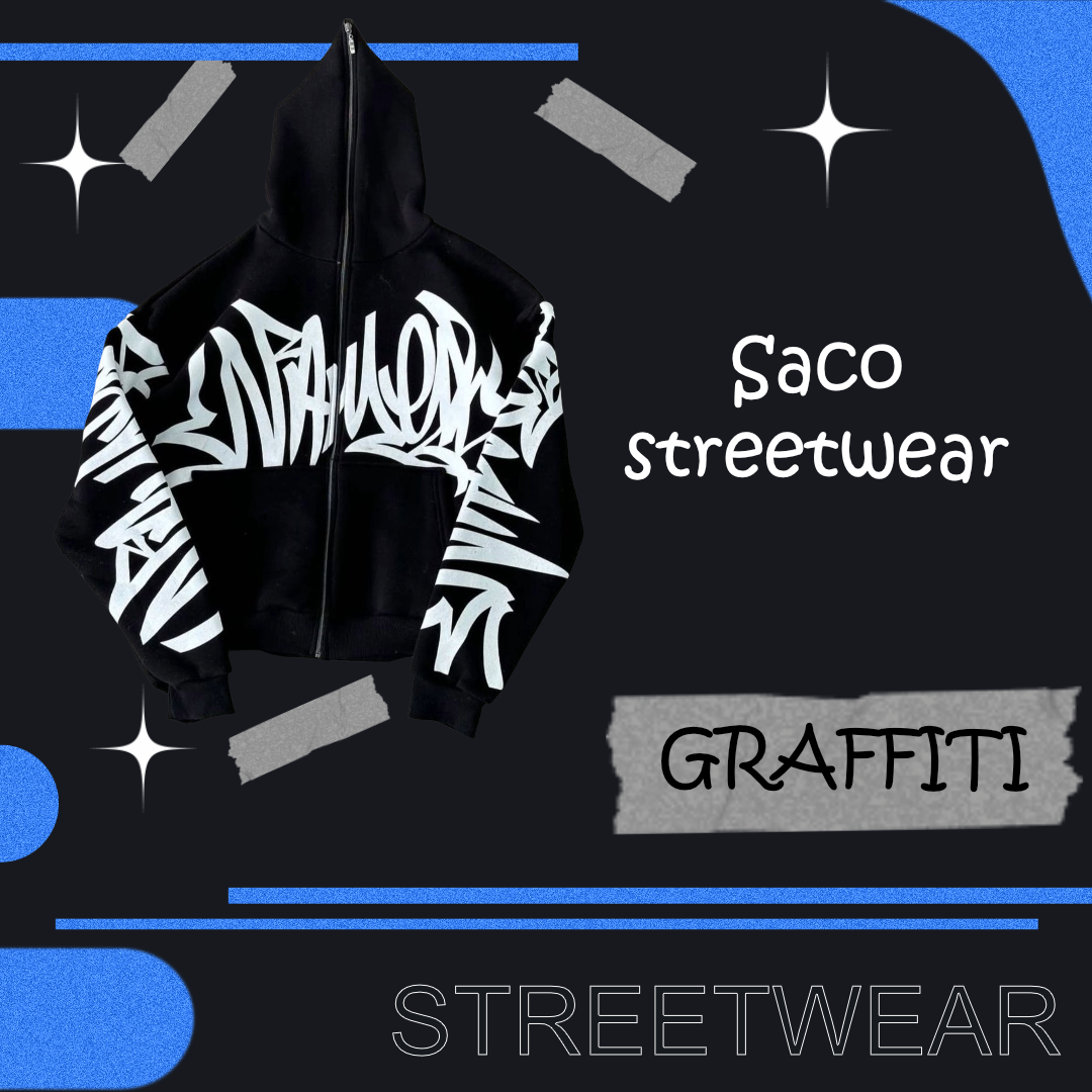 Saco streetwear Graffiti
